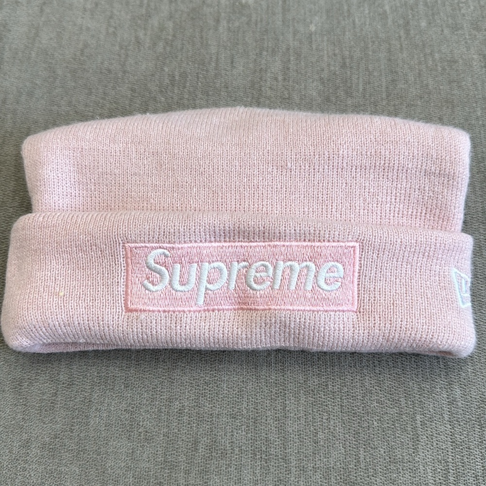 Light Pink Supreme Beanie - Picture 2 of 5